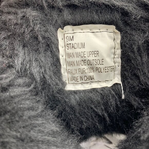 Totes Women's Waterproof Stadium Boots - Size 9M - Black Faux Fur Lining - Picture 5 of 10